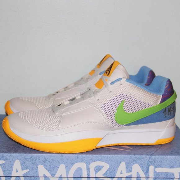 Nike Ja 1 Trivia Basketball Shoes Mens 13 14 White Phantom Green - Picture 2 of 6